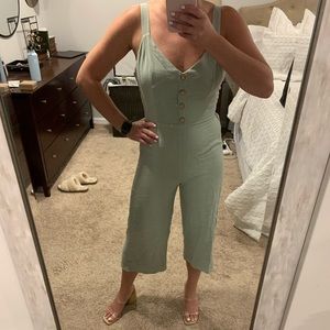 Pale green jumpsuit
